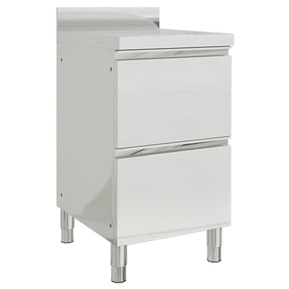Commercial Kitchen Cabinets 2 pcs 50x60x96 cm Stainless Steel