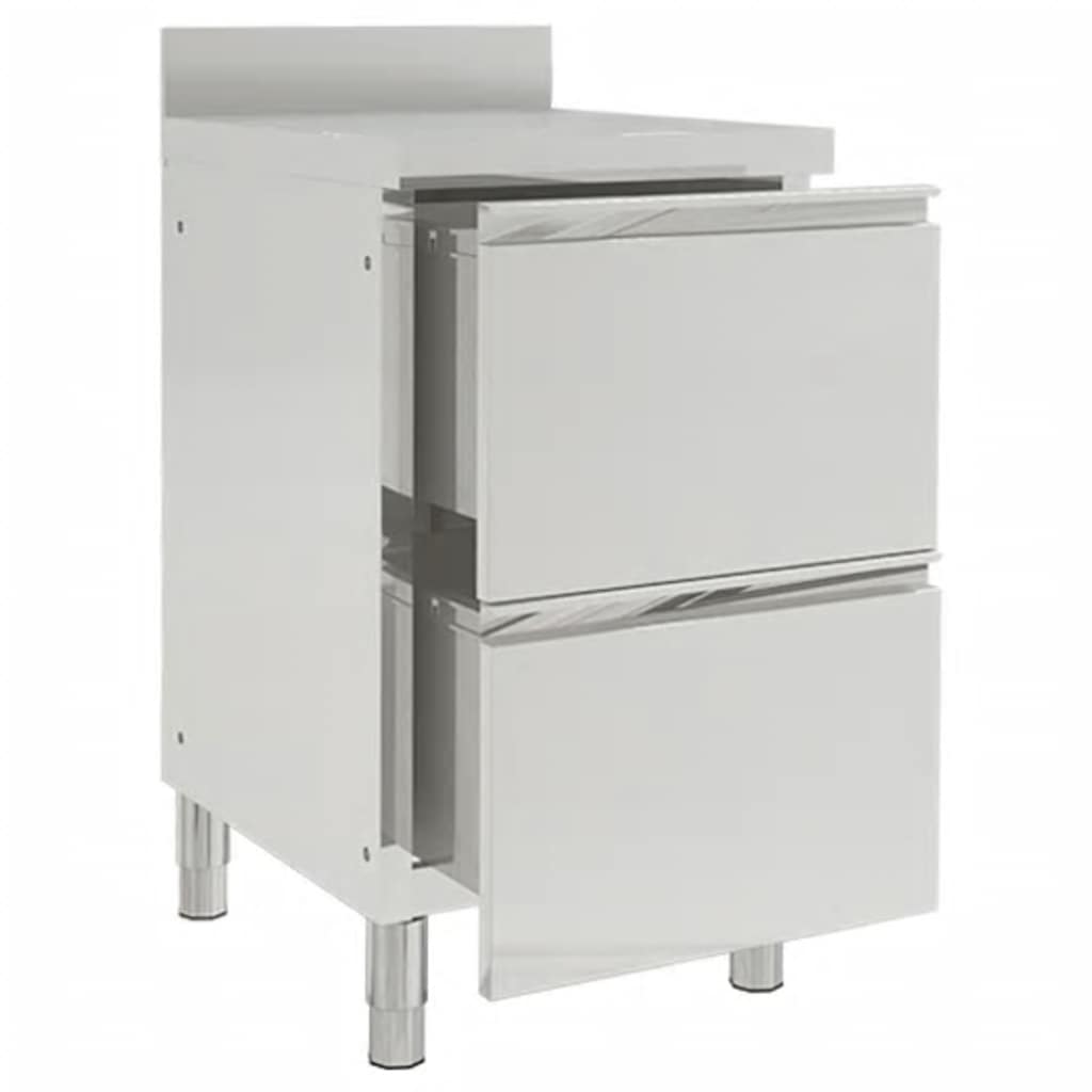 Commercial Kitchen Cabinets 2 pcs Stainless Steel