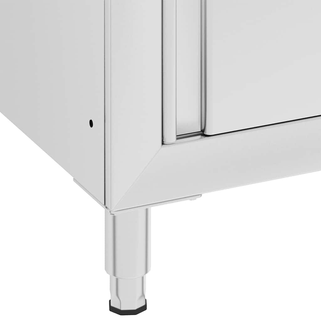 Commercial Kitchen Cabinets 2 pcs Stainless Steel