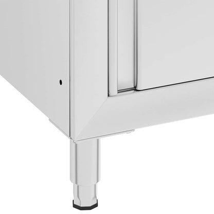 Commercial Kitchen Cabinets 2 pcs Stainless Steel