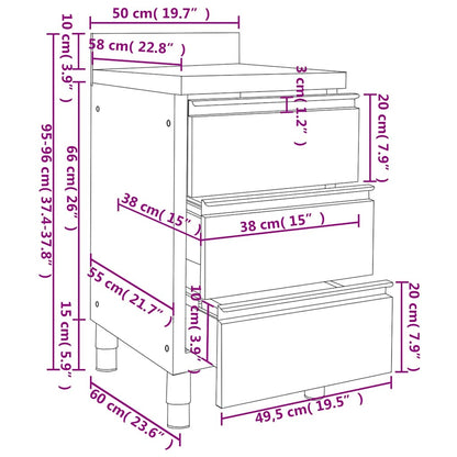 Commercial Kitchen Cabinets 2 pcs Stainless Steel