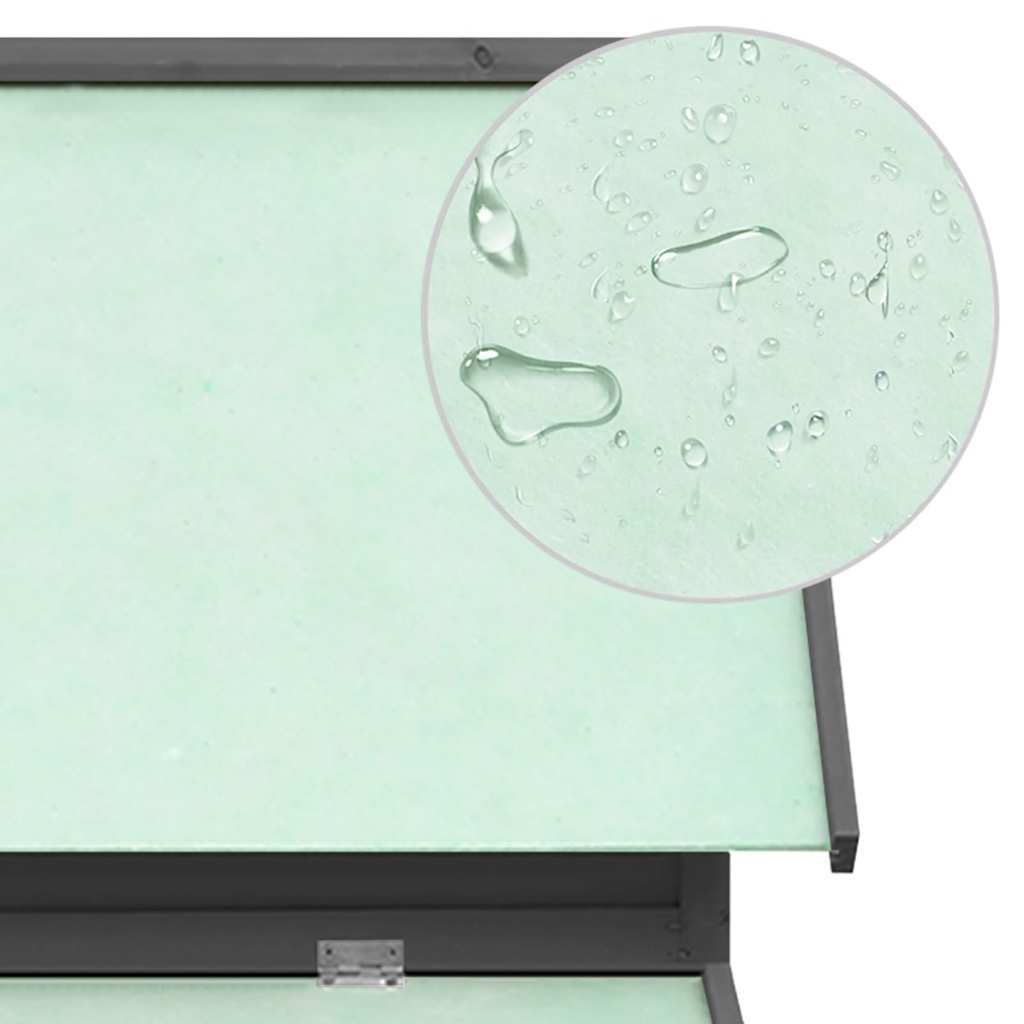 Chicken Coop Grey and White 150x96x110 cm Solid Firwood