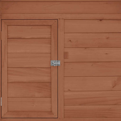 Chicken Coop Mocha and White 150x96x110 cm Solid Firwood