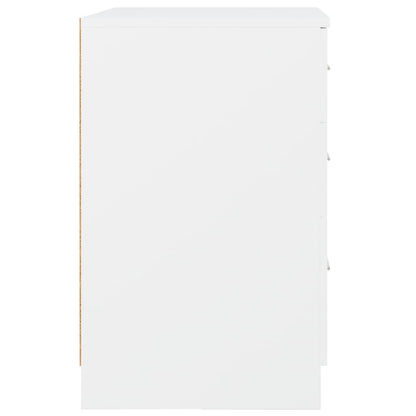 Bed Cabinet White 40x40x63 cm Engineered Wood