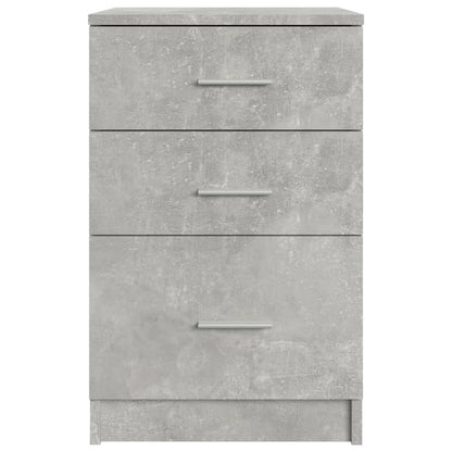 Bed Cabinet Concrete Grey 40x40x63 cm Engineered Wood