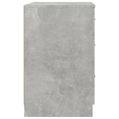 Bed Cabinet Concrete Grey 40x40x63 cm Engineered Wood