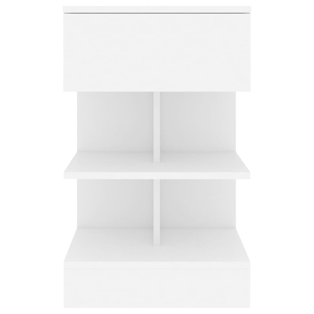 Bedside Cabinets 2 pcs White 40x35x65 cm Engineered Wood