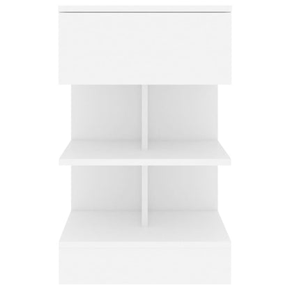Bedside Cabinets 2 pcs White 40x35x65 cm Engineered Wood