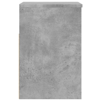 Shoe Bench Concrete Grey 60x30x45 cm Engineered Wood