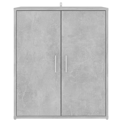 Shoe Cabinet Concrete Grey 60x35x70 cm Engineered Wood