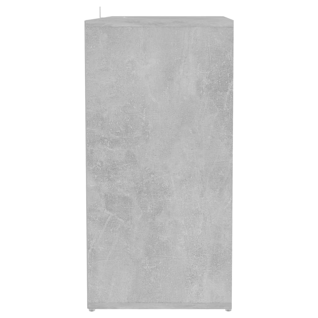 Shoe Cabinet Concrete Grey 60x35x70 cm Engineered Wood