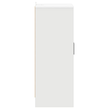 Shoe Cabinet White 60x35x92 cm Engineered Wood