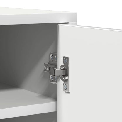 Shoe Cabinet White 60x35x92 cm Engineered Wood