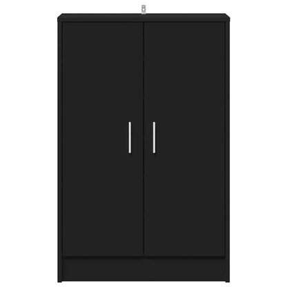 Shoe Cabinet Black 60x35x92 cm Engineered Wood