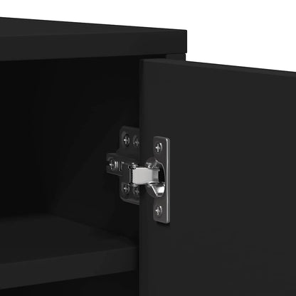 Shoe Cabinet Black 60x35x92 cm Engineered Wood
