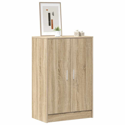 Shoe Cabinet Sonoma Oak 60x35x92 cm Engineered Wood