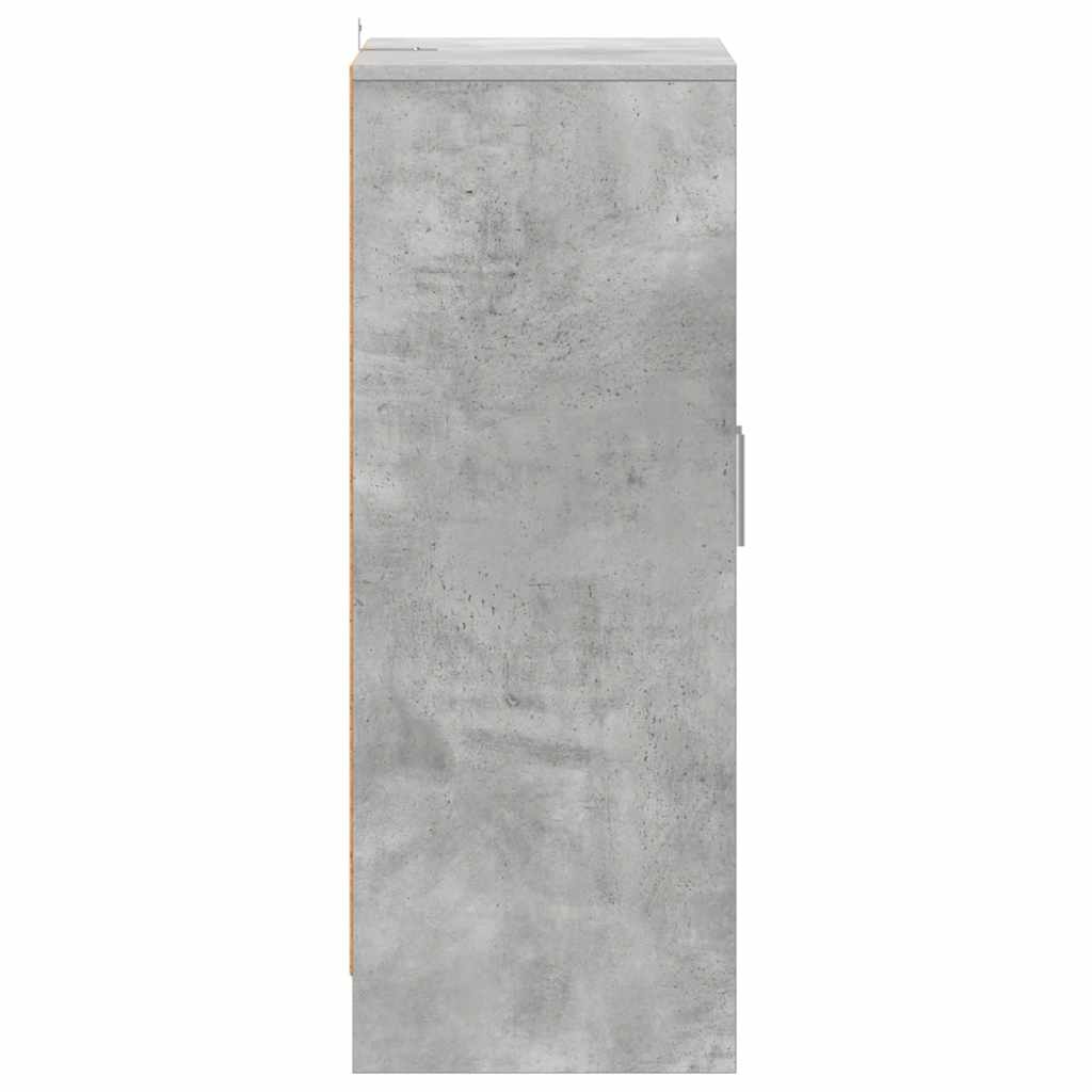 Shoe Cabinet Concrete Grey 60x35x92 cm Engineered Wood