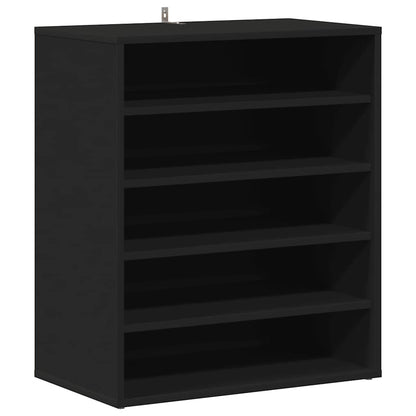 Shoe Cabinet Black 60x35x70 cm Engineered Wood