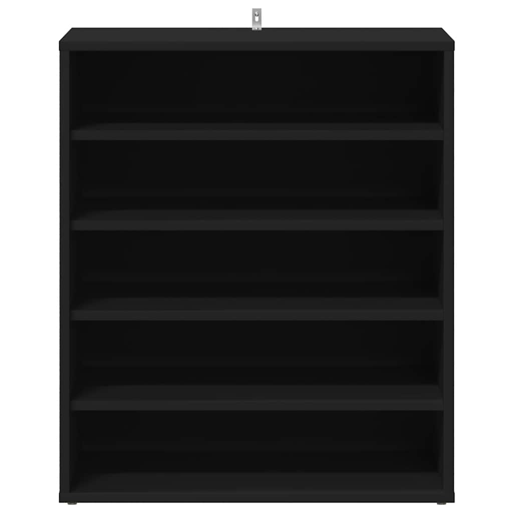 Shoe Cabinet Black 60x35x70 cm Engineered Wood