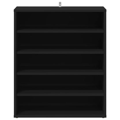 Shoe Cabinet Black 60x35x70 cm Engineered Wood