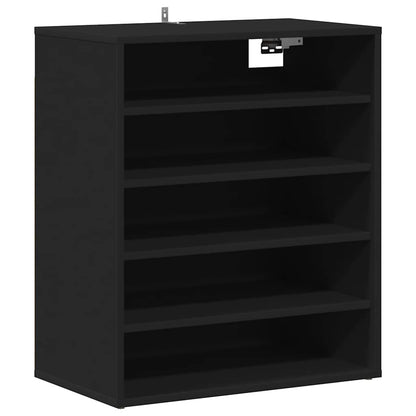 Shoe Cabinet Black 60x35x70 cm Engineered Wood