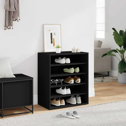 Shoe Cabinet Black 60x35x70 cm Engineered Wood