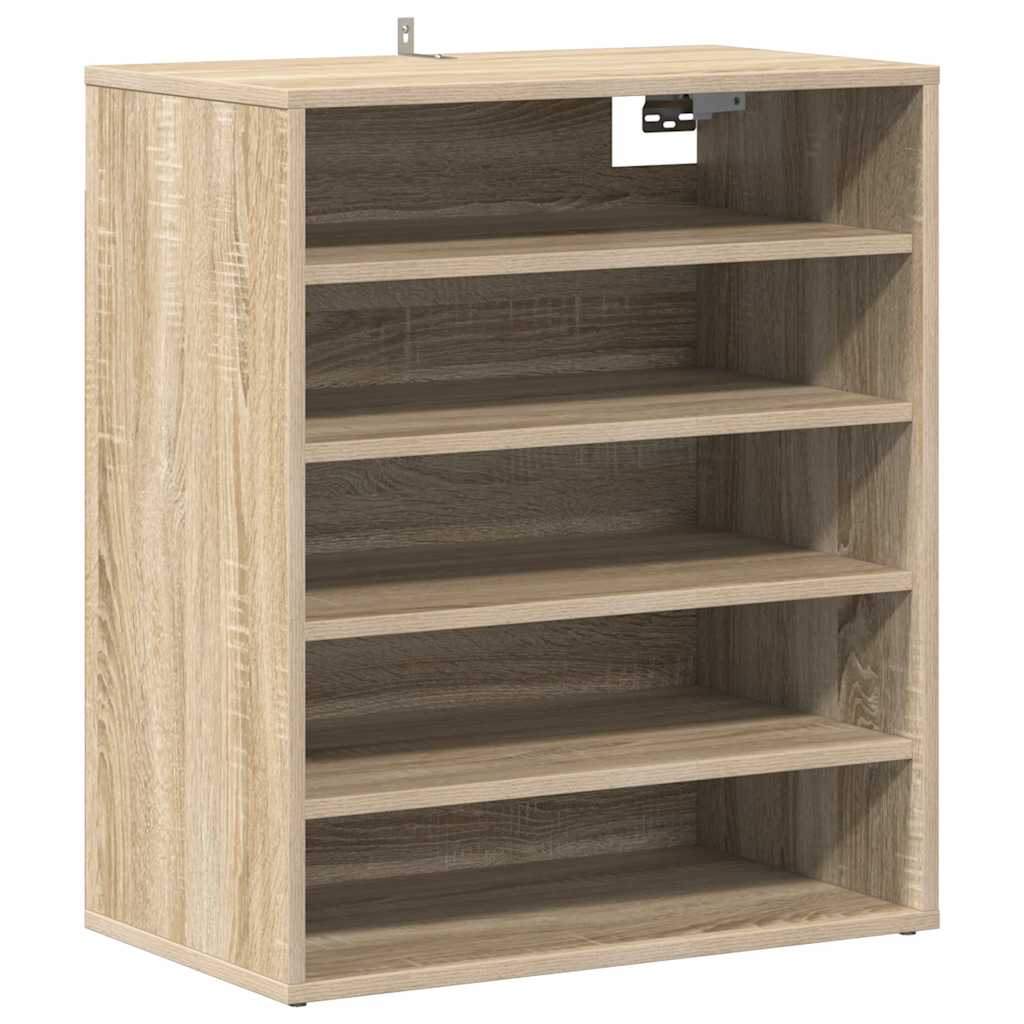 Shoe Cabinet Sonoma Oak 60x35x70 cm Engineered Wood