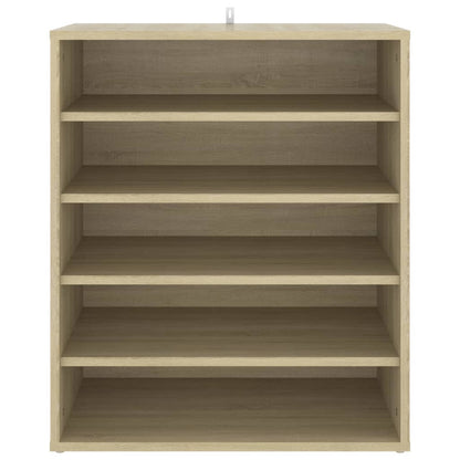 Shoe Cabinet Sonoma Oak 60x35x70 cm Engineered Wood