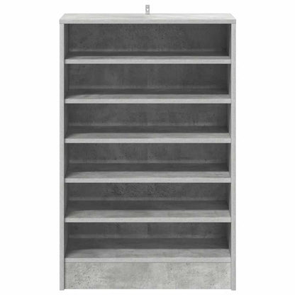 Shoe Cabinet Concrete Grey 60x35x92 cm Engineered Wood