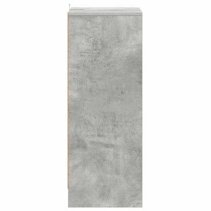 Shoe Cabinet Concrete Grey 60x35x92 cm Engineered Wood