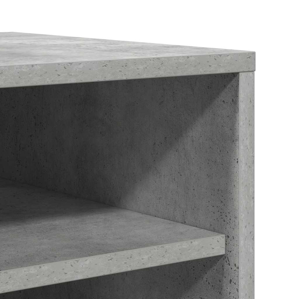 Shoe Cabinet Concrete Grey 60x35x92 cm Engineered Wood