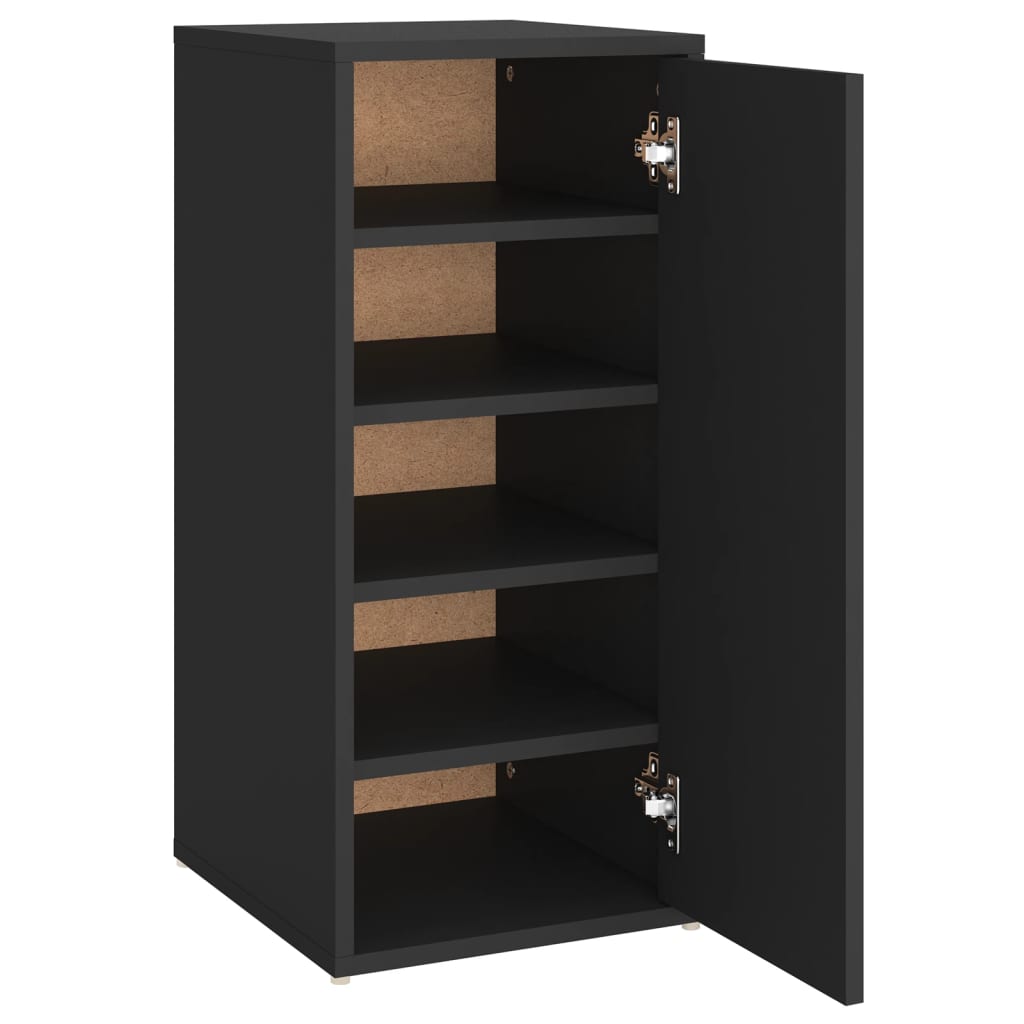 Shoe Cabinet Black 32x35x70 cm Engineered Wood