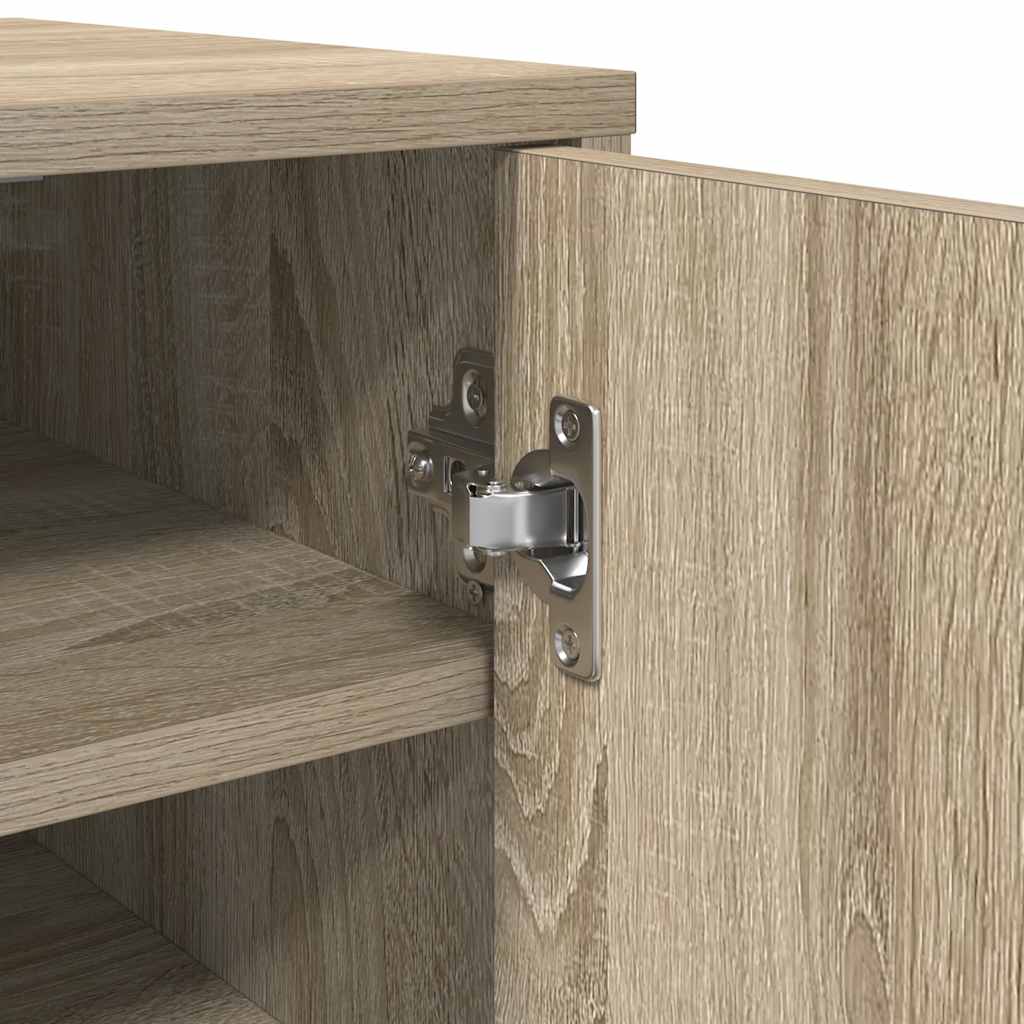Shoe Cabinet Sonoma Oak 32x35x92 cm Engineered Wood