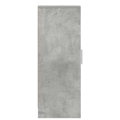 Shoe Cabinet Concrete Grey 32x35x92 cm Engineered Wood
