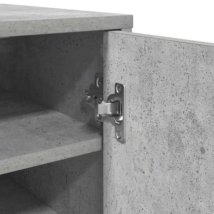 Shoe Cabinet Concrete Grey 32x35x92 cm Engineered Wood