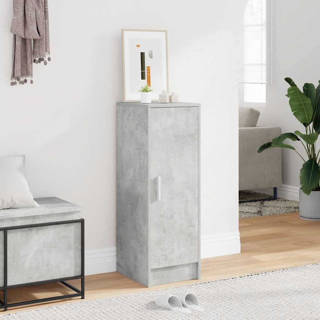 Shoe Cabinet Concrete Grey 32x35x92 cm Engineered Wood