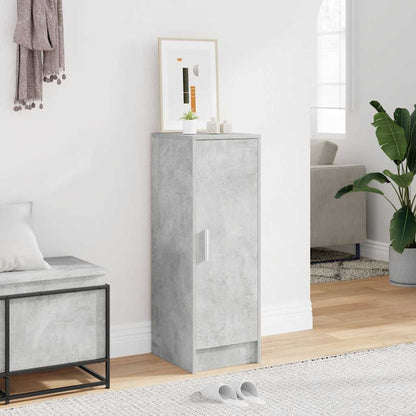 Shoe Cabinet Concrete Grey 32x35x92 cm Engineered Wood