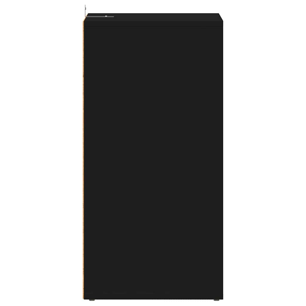 Shoe Cabinet Black 31.5x35x70 cm Engineered Wood