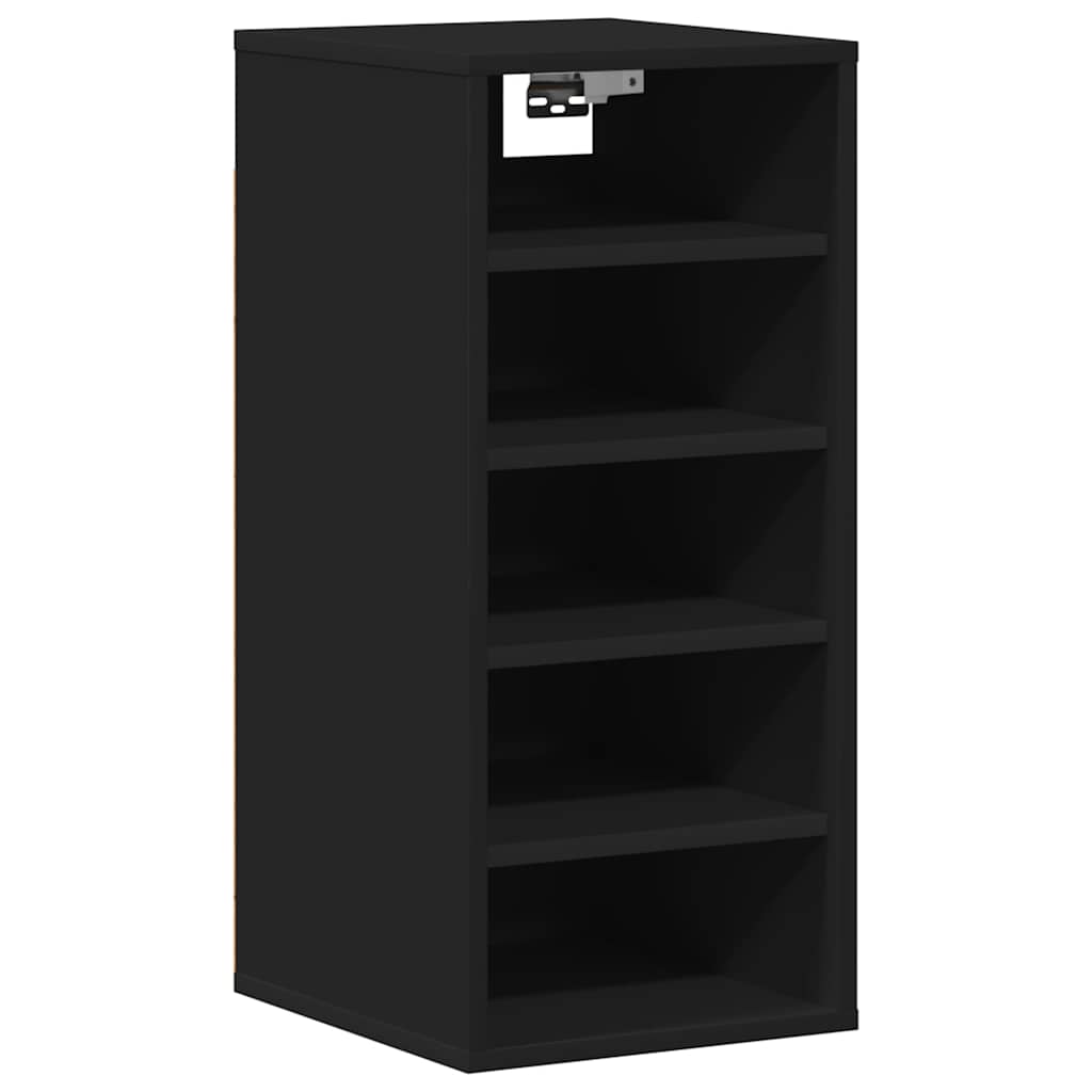 Shoe Cabinets 2 pcs Black 31.5x35x70 cm Engineered Wood