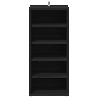 Shoe Cabinets 2 pcs Black 31.5x35x70 cm Engineered Wood