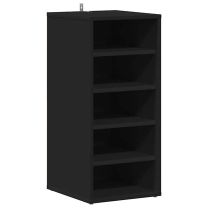 Shoe Cabinets 2 pcs Black 31.5x35x70 cm Engineered Wood