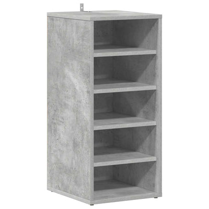 Shoe Cabinet Concrete Grey 31.5x35x70 cm Engineered Wood