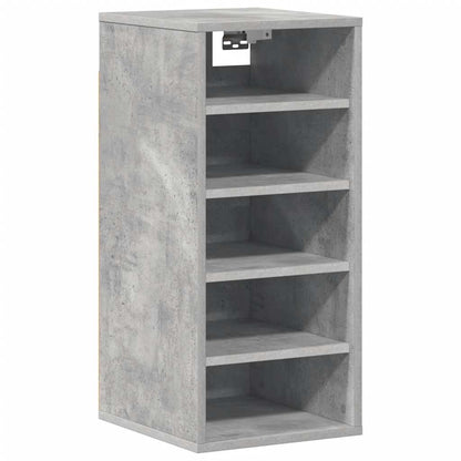 Shoe Cabinet Concrete Grey 31.5x35x70 cm Engineered Wood