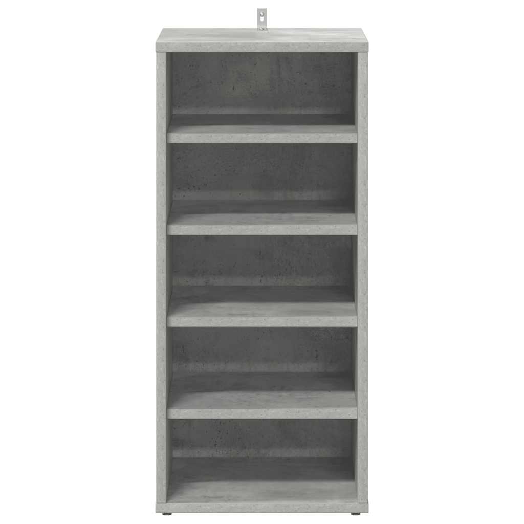 Shoe Cabinet Concrete Grey 31.5x35x70 cm Engineered Wood