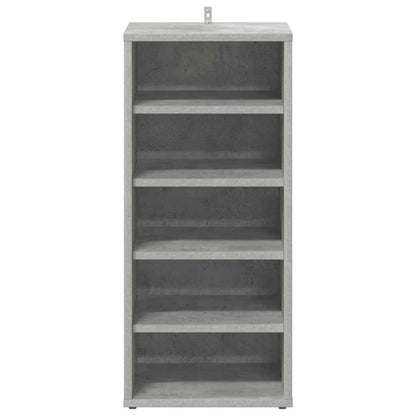 Shoe Cabinet Concrete Grey 31.5x35x70 cm Engineered Wood