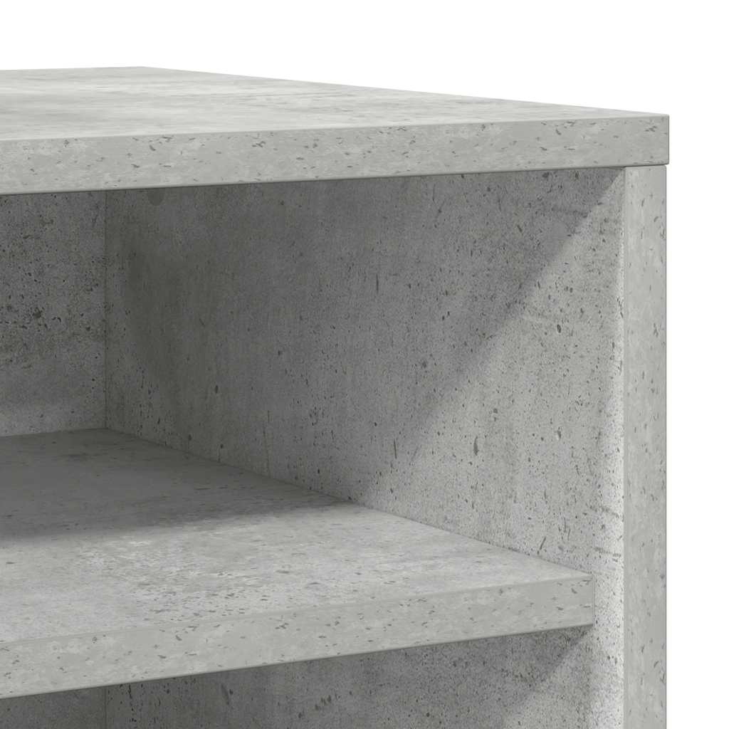 Shoe Cabinet Concrete Grey 31.5x35x70 cm Engineered Wood