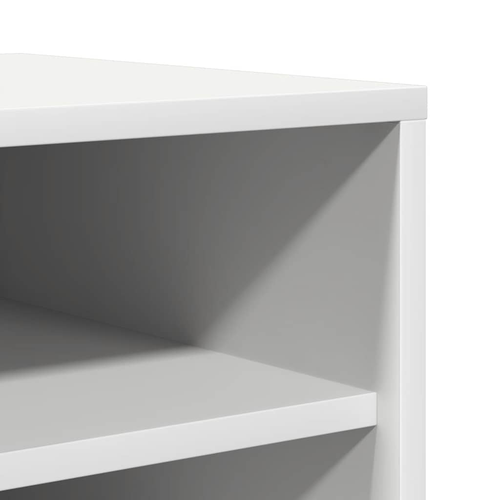 Shoe Cabinet White 31.5x35x90 cm Engineered Wood