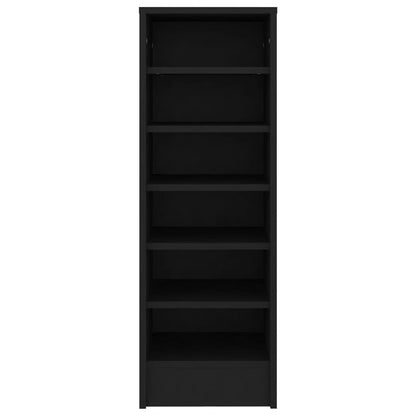 Shoe Cabinet Black 31.5x35x90 cm Engineered Wood