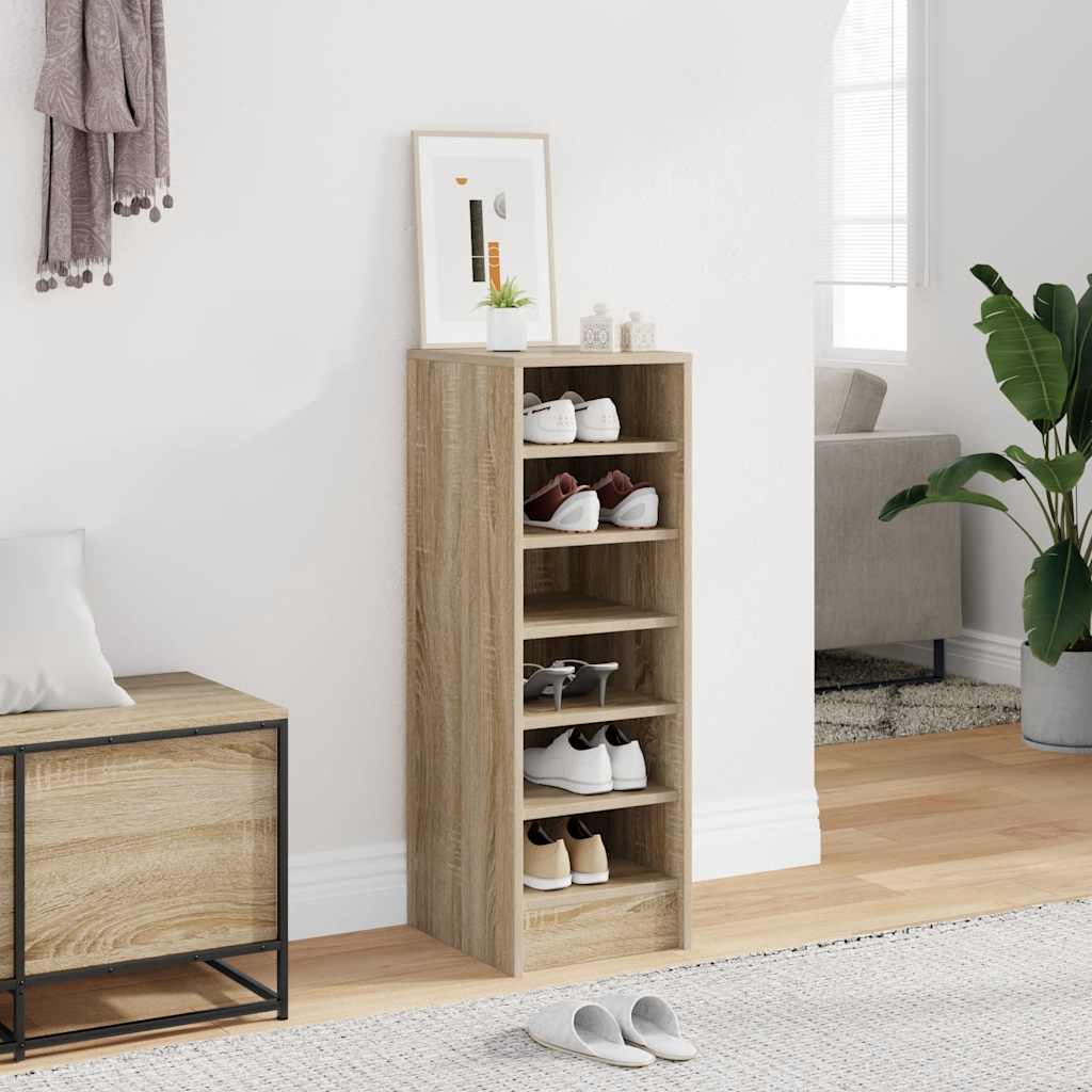 Shoe Cabinet Sonoma Oak 31.5x35x90 cm Engineered Wood