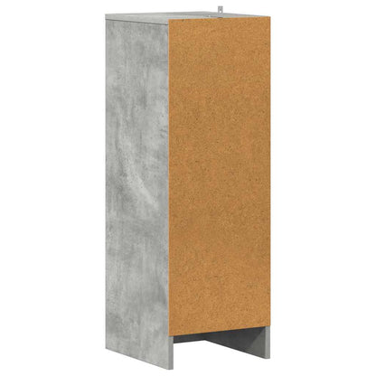Shoe Cabinet Concrete Grey 31.5x35x90 cm Engineered Wood